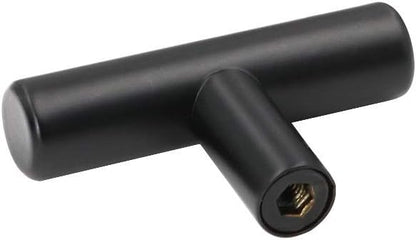Goldenwarm 20 Pack Black Cabinet Knobs Matte Black Drawer Knobs Single Hole Cabinet Pulls Handles Door Cupboards Drawers Bedroom Furniture Handles 50mm/2in Overall Length