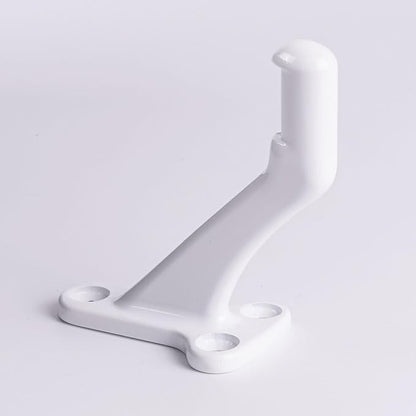 3 Pack White Glossy handrail Bracket,Handrail Stair Brackets 3" Heavy Duty Support Hardware Stairways, handrail Brackets for Indoor Stairs with Screws,Stair Railing Bracket Railing Bracket