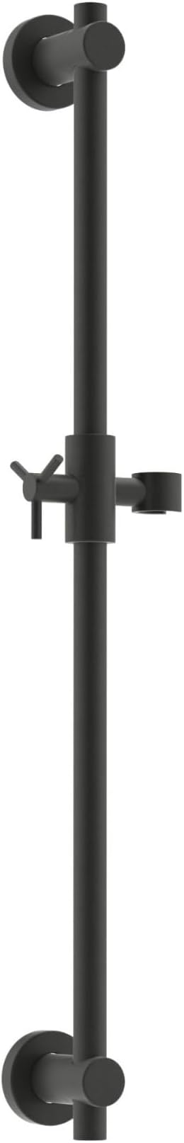 HammerHead Showers® Solid Metal 27.5 Inch Shower Slide Bar for Hand Held Shower Heads, Matte Black | Adjustable Height Showerhead with Hose Rail System | Easily Adjust Height & Angle of Handshower