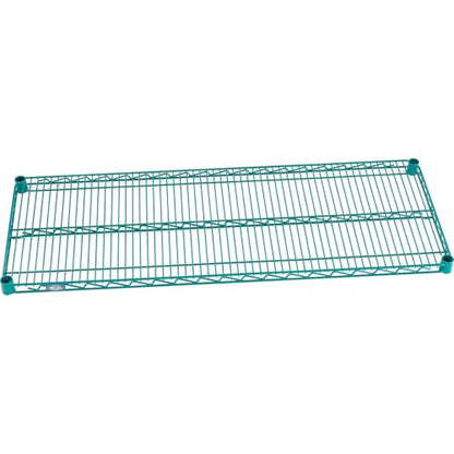 Nexel Additional Wire Shelf for Wire Shelving Units, 24" W x 48" L Poly-Green Epoxy, 800lb Capacity, NSF Approved, NEXGard Anti-Microbial Agent, Includes 1 Shelf and 4 Shelf Clips