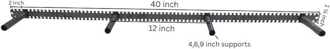 Floating Shelf Brackets - Sheppard Brackets - Easy Install - Heavy Duty (40 inch)