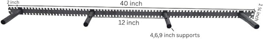 Floating Shelf Brackets - Sheppard Brackets - Easy Install - Heavy Duty (40 inch)