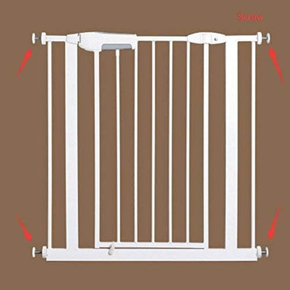 Vmaisi 4 Pack 8MM Baby Gate Threaded Spindle Rod, Replacement Hardware Parts Kit for Pet & Dog Pressure Mounted Safety Gates - Extra Long Wall Mounting Accessories Screws Rods Adapter Bolts Black