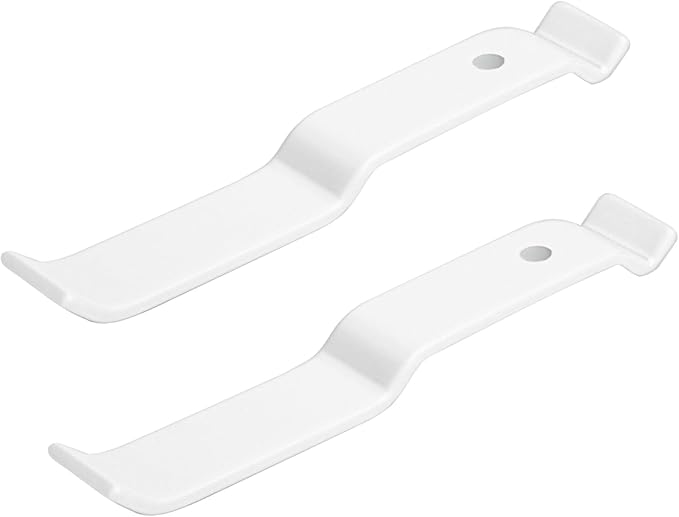 White Wire Shelf Corner Support Bracket Replacement for ClosetMaid Shelf - Adjustable Ventilated Wire Closet Shelving Accessories Support Brackets for Wire Shelving Corner Support, 2 Pack