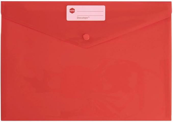 MARBIG(R) 2015003 Doculope A4 Document Wallet (Red)
