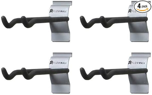 FSH-036-4 8-Inch Hook Add-on Accessory for Garage Organization Systems, Silver
