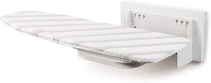 Wall-Mounted Ironing Board, 180° Swivel Retractable Ironing Board w/Cover 38.7" x 11.8" Clothes Ironing Table for Small Spaces, Laundry Room, Home