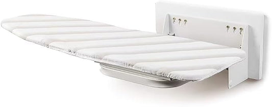 Wall-Mounted Ironing Board, 180° Swivel Retractable Ironing Board w/Cover 38.7" x 11.8" Clothes Ironing Table for Small Spaces, Laundry Room, Home