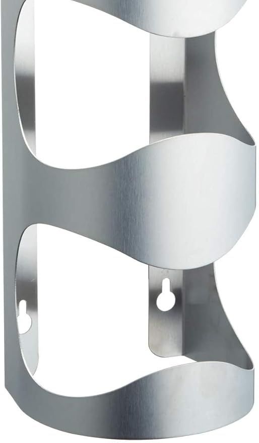 BarCraft Wall Wine Rack, Stainless Steel, 4 Bottle Holder, Silver