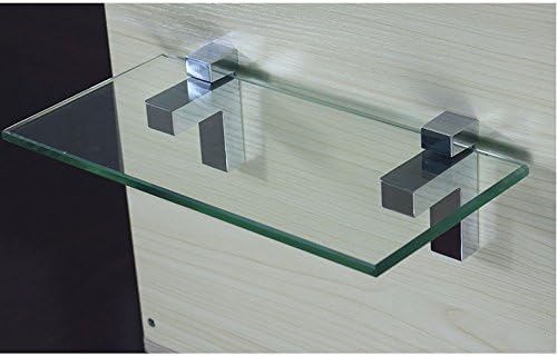 Staircase Glass Clamp Stair Brackets Holder Flat 2 Pcs or One Pair, Polished Chrome