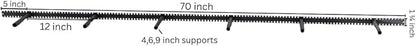 Floating Shelf Brackets - Sheppard Brackets - Easy Install - Heavy Duty (70 inch Build Kit)