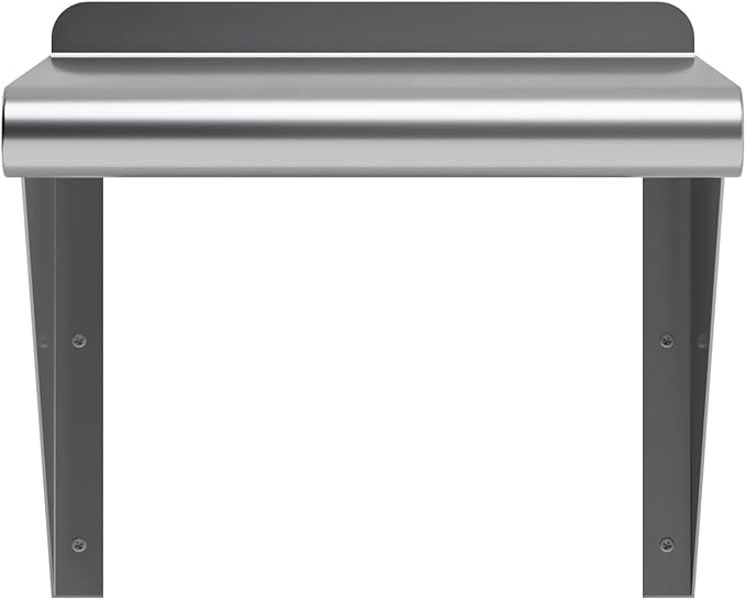 NSF Certified 18 Gauge Heavy Duty Stainless Steel Wall Shelf with Brackets for Kitchens, Utility Rooms, Storage, Offices & Home (12" x 12")