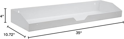 Buyers Products 1702840TRAY White Steel Topsider Shelf Custom-Fit for Steel Topsider Truck Tool Box Snap-In Shelf System