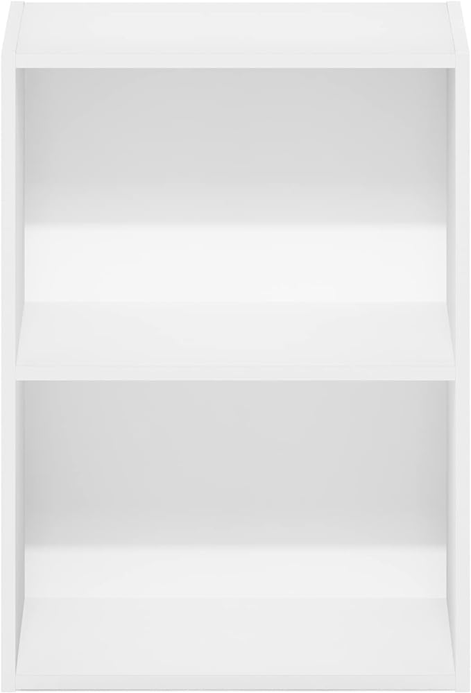 Furinno Luder Bookcase / Book / Storage, 2-Tier, White