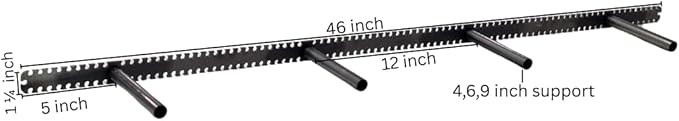 Floating Shelf Brackets - Sheppard Brackets - Easy Install - Heavy Duty (46 inch)