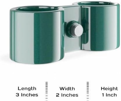10 Pack! Green Post Clamp – Durable, Secure Connection for Wire Shelving Units, Easy to Install, Space-Saving Solution, Heavy-Duty Support Pack