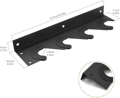 Olympic Wall Mounted Barbell Storage Rack Holder Stand Hanger for Olympic Barbell, Curl bar,Home, Commercial, Garage Gym (4 bars)
