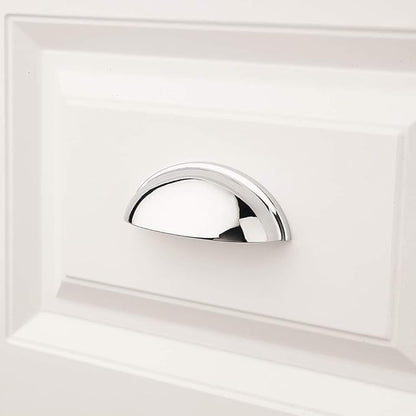 KOOFIZO 10 Pack 3 Inch Bin Cup Drawer Pulls Polished Chrome Cabinet Handles Chrome Cabinet Pulls for Kitchen Cabinets Drawer Dresser Cupboard Bedroom Bathroom