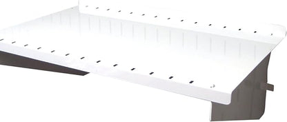 Wall Control Shelf 9in Deep Pegboard Shelf Assembly Pegboard and Slotted Tool Board - White