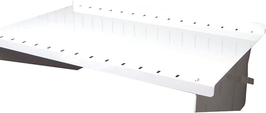Wall Control Shelf 9in Deep Pegboard Shelf Assembly Pegboard and Slotted Tool Board - White