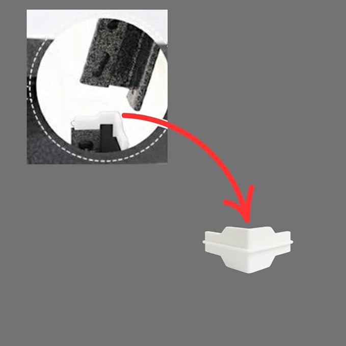 Whalen Post Insert Corner Connector for Shelving Costco (4 PCS) (White)