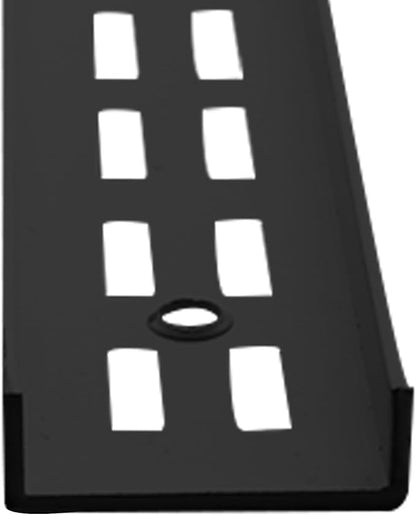 Shelving Track,ULIFESTAR Dual Trak Adjustable Wood Shelf Bracket,2PCS Direct Mount Into Fasttrack Garage Rail,Garage Organization System (32*12*1500mm/1.25*0.47*59" Double Row Black)