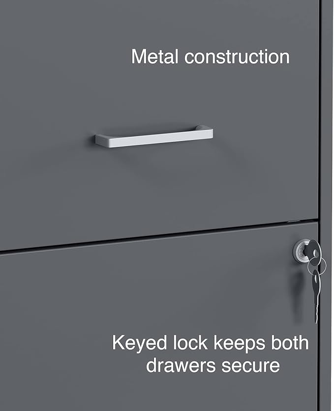 Staples Vertical File Cabinet for Letter/Legal Files, 2-Drawer