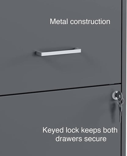 Staples Vertical File Cabinet for Letter/Legal Files, 2-Drawer