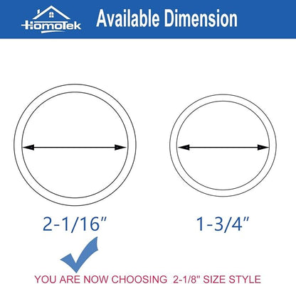 HOMOTEK 12 Pack Closet Door Finger Pulls, 2-1/16” Round Sliding Handles, Bypass Pulls Recessed Door Pulls, Cabinet Pulls, Pocket, Easy Snap No Drill, Matte Black