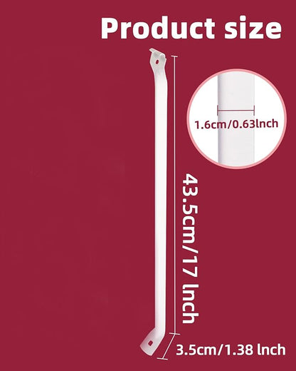 12 Packs Support Brackets for Wire Shelving, Closet Support Brackets with Anchors and Screws, Wire Closet Shelving Accessories for Wardrobe and Wall Bracket(Only include 12pack Support Brackets)