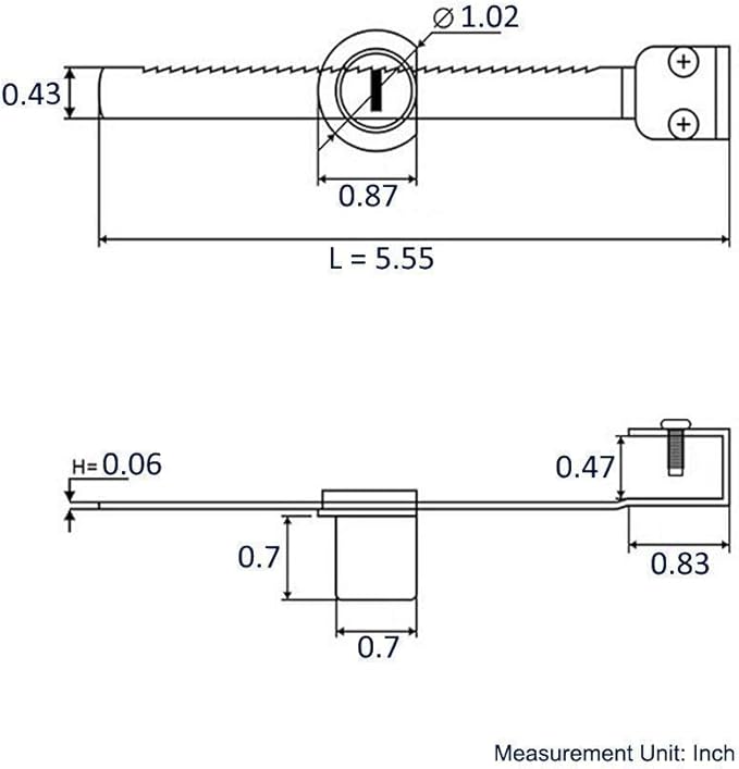 Sliding Glass Door Ratchet Lock with Chrome Finish, Keyed Alike Showcase Display - 2 Pack