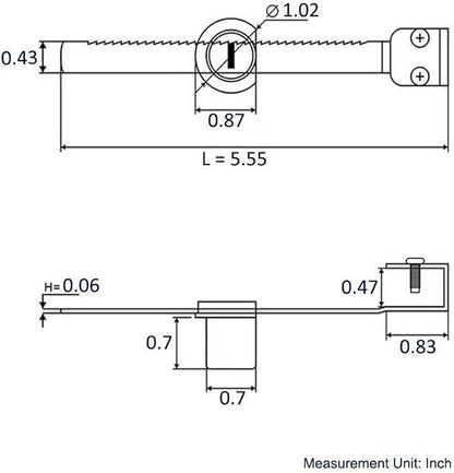 Sliding Glass Door Ratchet Lock with Chrome Finish, Keyed Alike Showcase Display - 2 Pack