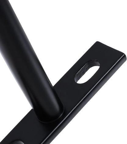 Floating Shelf Brackets 3-inch Heavy Duty Hidden Brackets Black Invisible Shelf Support for Floating Wood Shelves - 4pcs