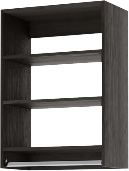Medium Hanging Closet Unit - Modular Closet System For Hanging - Corner Closet System - Closet Organizers And Storage Shelves (Grey, 31.5 inches Wide) Closet Shelves