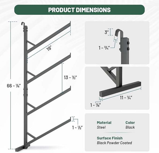 Yeeoy 4 Pack Shipping Container Shelving Brackets, 4 Tier Shipping Container Shelves, Steel Pipe Rack, Heavy Duty Adjustable Shelf Brackets for Containers Warehouse Garage, 18" L x 64" H