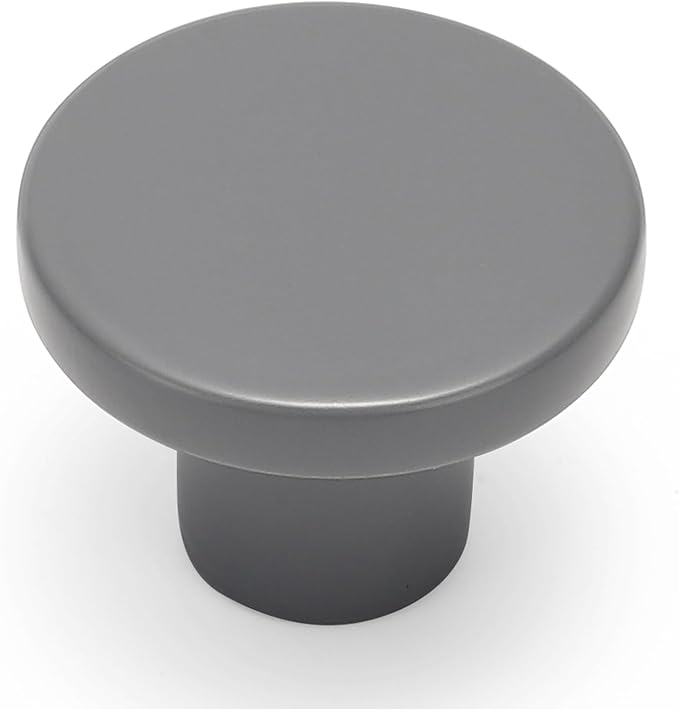 Ravinte 25 Pack Cabinet Knobs Grey Kitchen Cabinet Knobs Round Dresser Drawer Pulls Closet Door Pulls 1-1/5 Inch