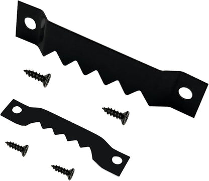 30 Pack Large Heavy and 30 Pack Small Sawtooth Picture Hangers Steel Picture Hangers with Screws Picture Hang Solutions, for Hanging Clock Paintings Artwork Picture Frame Hook Photos (Black)