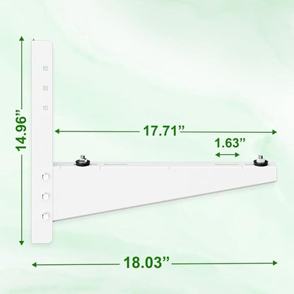 Outdoor Mini Split Wall Mounting Bracket for 9,000-18,000 BTU Air Conditioner, Heavy Duty AC Support for Outside, Mini Split Mounting Bracket Holds Up to 330lbs