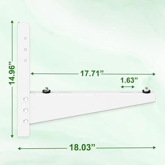 Outdoor Mini Split Wall Mounting Bracket for 9,000-18,000 BTU Air Conditioner, Heavy Duty AC Support for Outside, Mini Split Mounting Bracket Holds Up to 330lbs