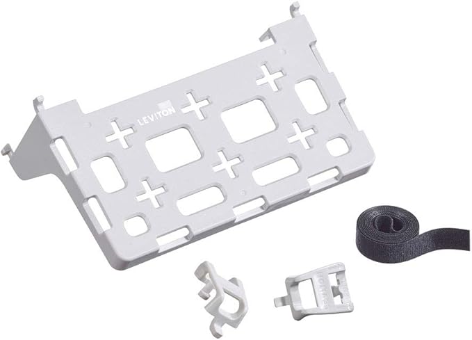 Leviton Plastic Universal Shelf Bracket for Structured Media Center, 49605-AUB