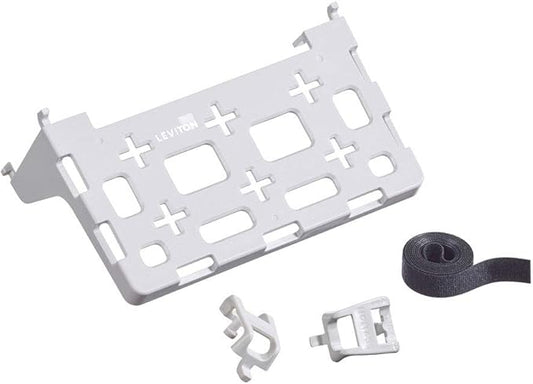 Leviton Plastic Universal Shelf Bracket for Structured Media Center, 49605-AUB