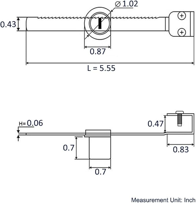 Sliding Glass Door Ratchet Lock with Chrome Finish, Keyed Alike Showcase Display - 8 Pack