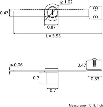 Sliding Glass Door Ratchet Lock with Chrome Finish, Keyed Alike Showcase Display - 8 Pack