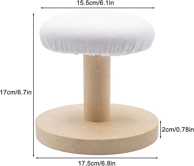 Tabletop Ironing Board Padded Small Ironing Board with Wooden Base, Chest & Sleeve Ironing Boards for Tailor, Household, Laundry Room, Apartment (Small)