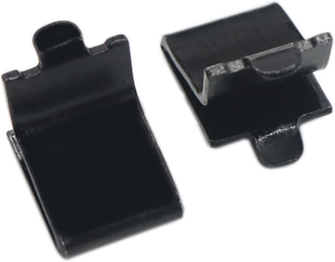 Adjustable Steel Pilaster Shelf Clip Support, Shelving Bracket Clips for Metal and Wood Shelves (20, Black)