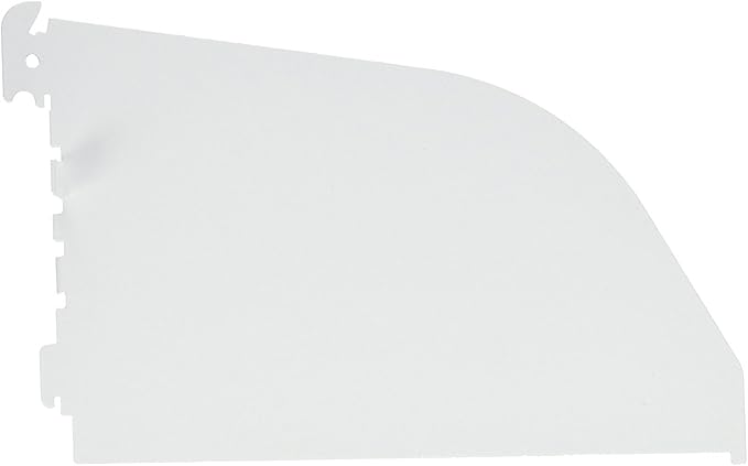 Wall Control Shelf Divider for 9in Deep Pegboard Shelf Assembly for use Pegboard and Slotted Tool Board – White