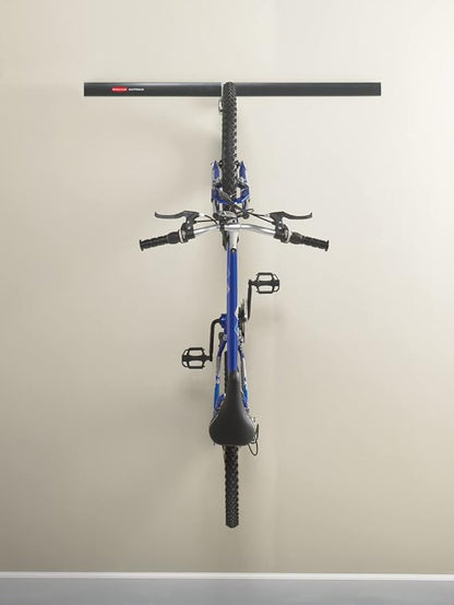 Rubbermaid FastTrack Garage Organization System Vertical Bike Hook Black Holds up to 50 Pounds Wall Mount and Heavy Duty Garage Hanger for Bike Storage