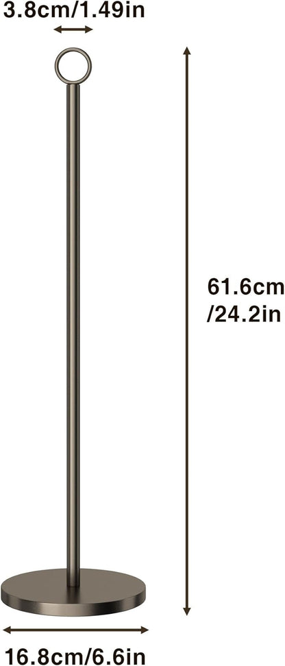 Toilet Paper Holder Stand(with Reserve Function), Free-Standing Spare Rolls Storage Holder, Stainless Steel