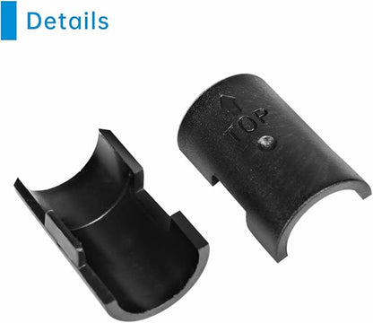 19mm Wire Shelf Clips – Jamiikury Black Plastic Shelf Lock Clips for Metric 19mm Posts Only – Check Size Before Purchasing - 100pcs (50 Pairs)