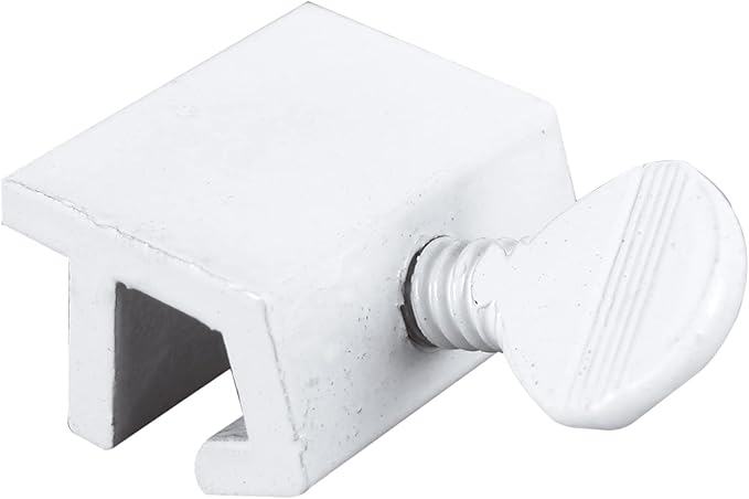Prime-Line U 9823 Aluminum, White Finish, Sliding Window Security Lock (4 Pack)